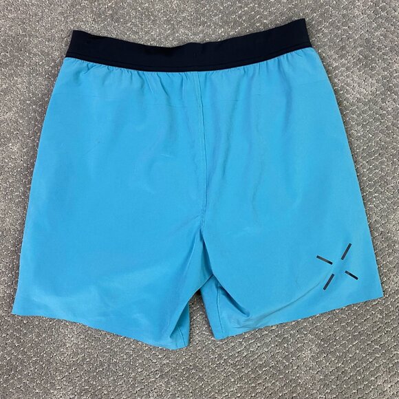 Ten Thousand Shorts Men's Medium Blue Interval Pocket Running Gym Athletic - Picture 3 of 15
